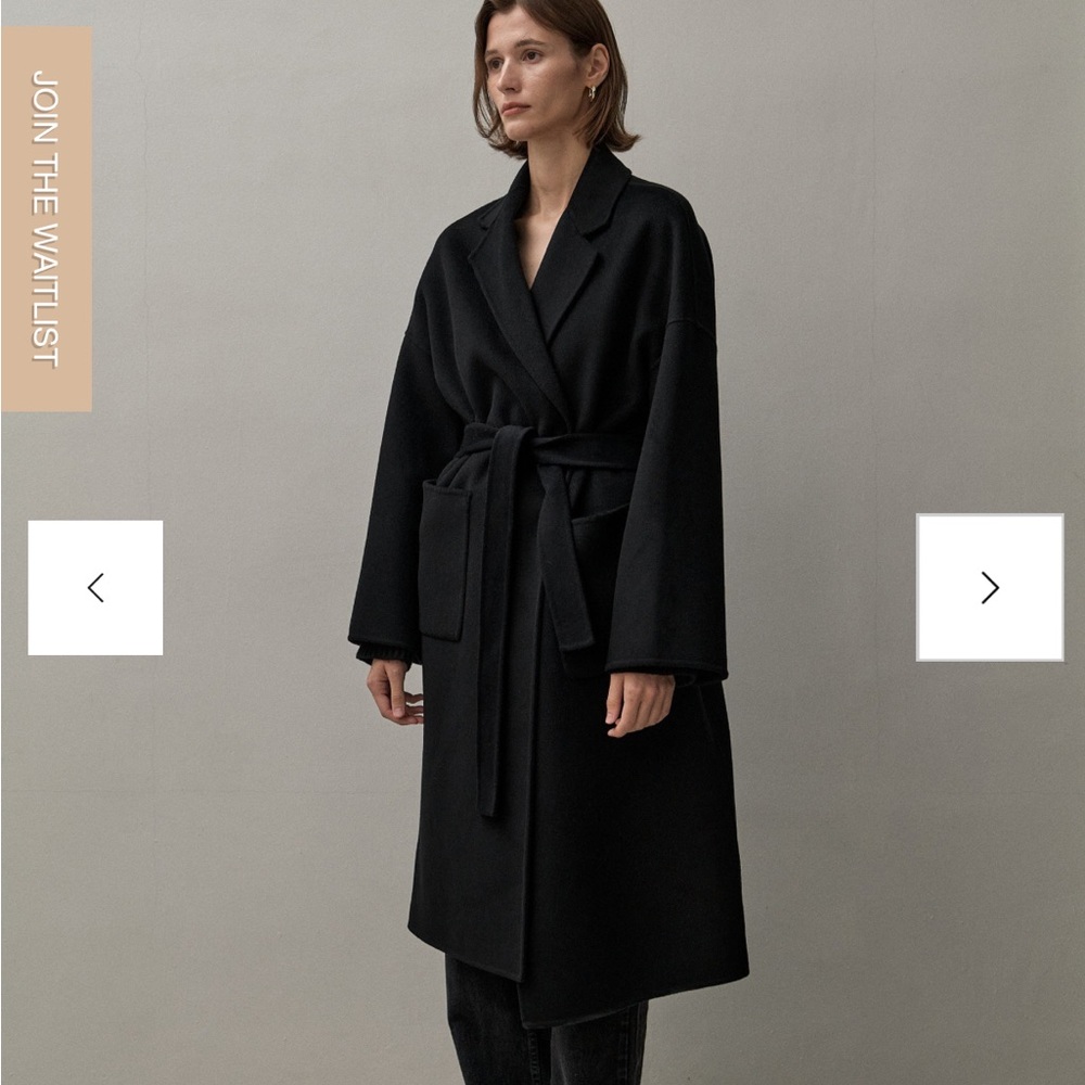 The Curated - The Boyfriend Coat - Black / Size Small - Picture 3 of 16